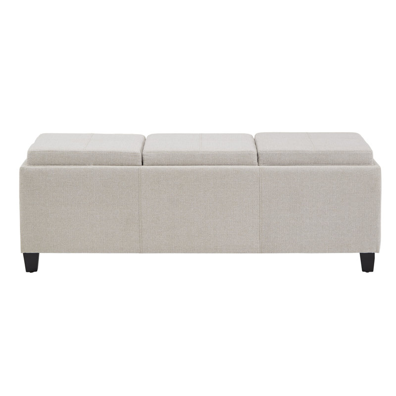 Alyani Polyester Blend Upholstered Storage Bench