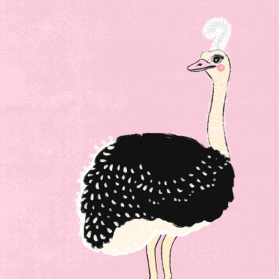 Bandeau autruche style plume avec plume