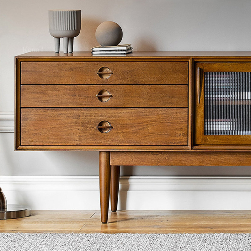 Meuble télé de style nordique rétro, 70.87"
