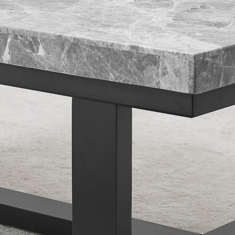 Anagabriel Marble Top Coffee Table, Gray