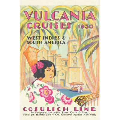 «Vintage Travel Brochures» par Wild Apple Portfolio - Publicité sur toile tendue