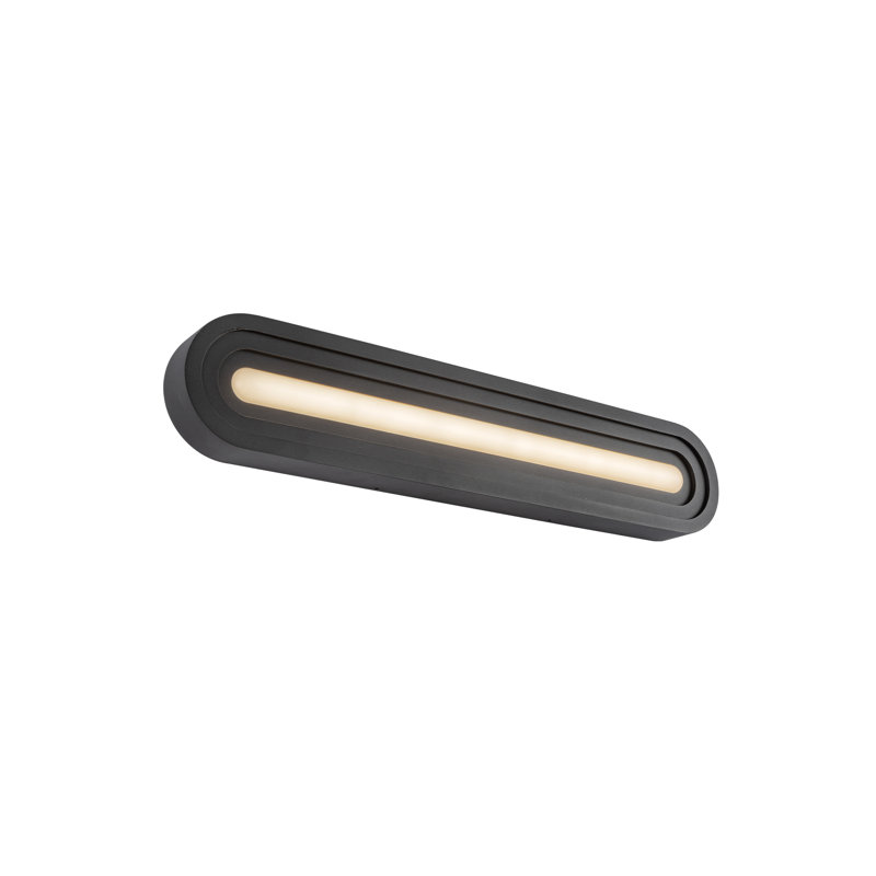 Éclairage pour meuble-lavabo 32 po Arco, 24,13 po de largeur, Noir, 24 W