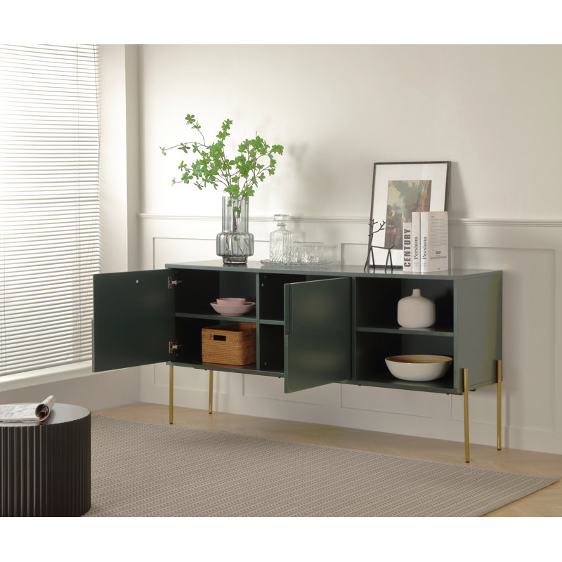 Buffet Mid-Century ou meuble télé avec rangement pour la cuisine du salon