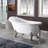 59" x 31" Clawfoot Soaking Acrylic Bathtub-61051205