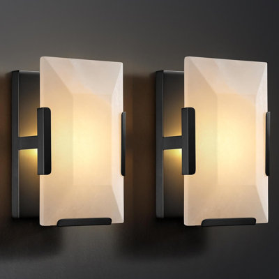 Alesia Solid Brass Flush Mounted Sconce