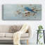 Oiseau bleu en hiver sur toile-1072202534
