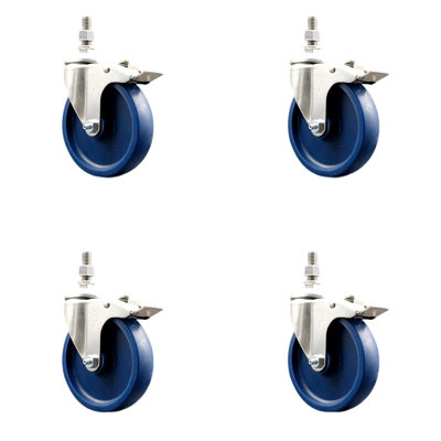 Polyurethane Swivel Caster with Brake