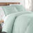 Southshore Fine Linens Southshore Basics Duvet Cover Set in Light Green, 90 GSM Double-Brushed Microfiber Bedding with Hidden Zipper Closure and Corner Ties, 2 King Pillow Shams, King/California King-133123986-1467572