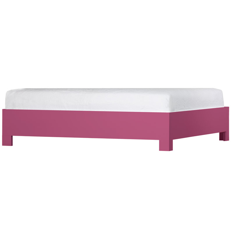 16" Standard Bed Frame, King, Hot Pink