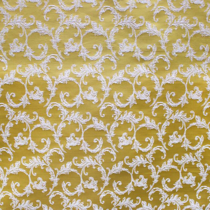 Floral Jacquard | Arbella Fabric, Gold