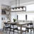 Khase 4 - Light Modern Kitchen Island Linear Pendant Light With Clear Globe Glass Shades