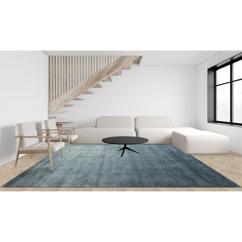 Area Rug in Gray, Rectangle 10' x 14'