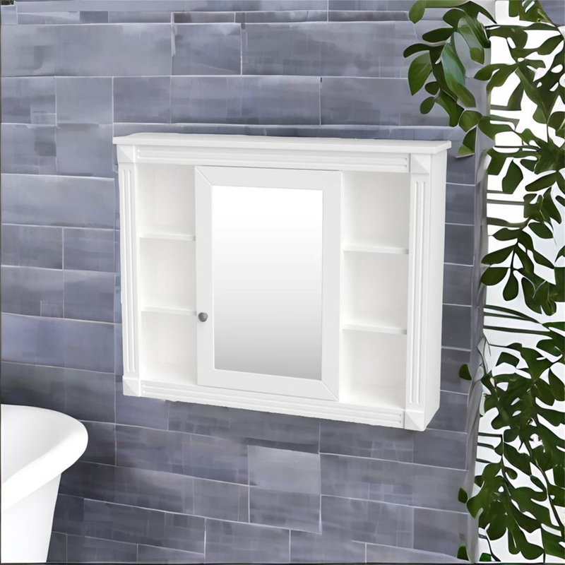 Armoire de salle de bain murale Dotti, Blanc