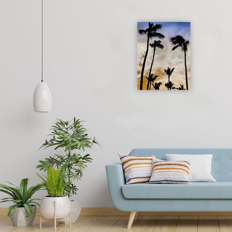 Purple Evenings Edge Canvas Wall Art Home Decor 24 X 18 Inch