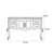 European-style retro simple console table