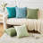 Pack Of 2 Couch Throw Pillow Covers Spring Soft  Chenille Pillow Covers For Sofa Living Room Solid Dyed Pillow Cases