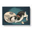 Cat With Paper Lantern by Kobayashi Kiyochika - Wrapped Canvas-55371647