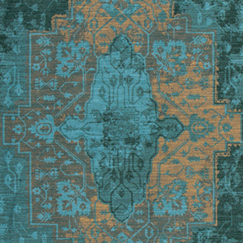 Goutier Saxon Peacock Oriental Area Rug, Rectangle 3'10" x 5'4"