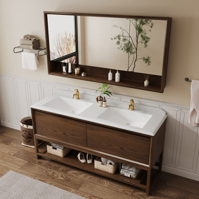 American village style simple bathroom Vanity