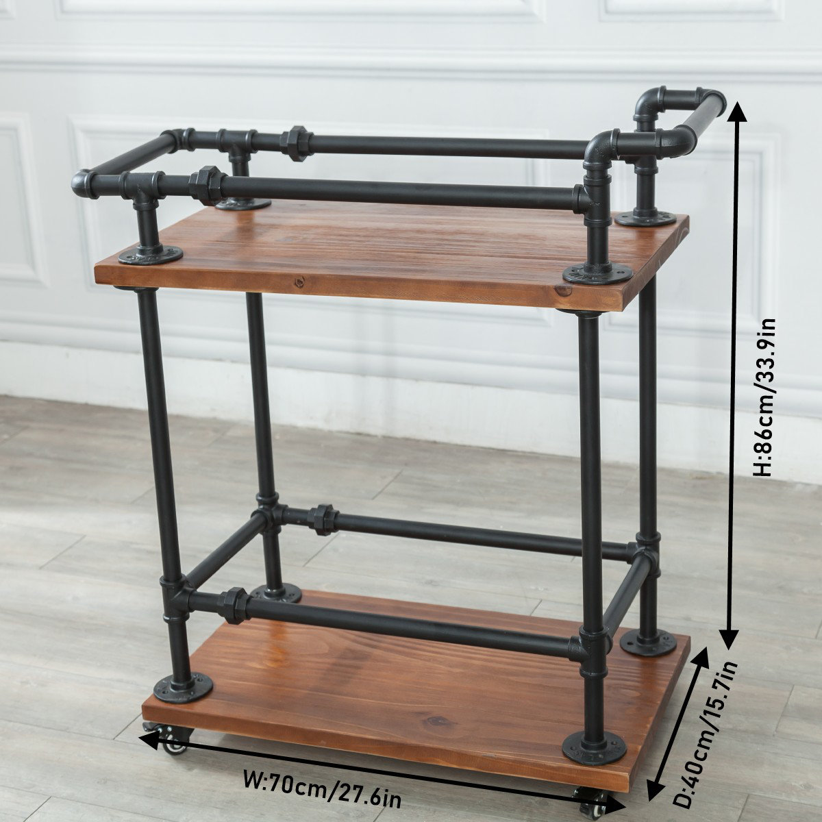Trent Austin Design Bar Cart For Home, Industrial Bar Carts - Serving ...
