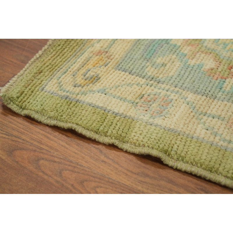 Tapis turc vert Oushak 10 x 14