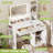  Makeup Vanity Desk With Mirror, Lights And Charging Station-1435158992