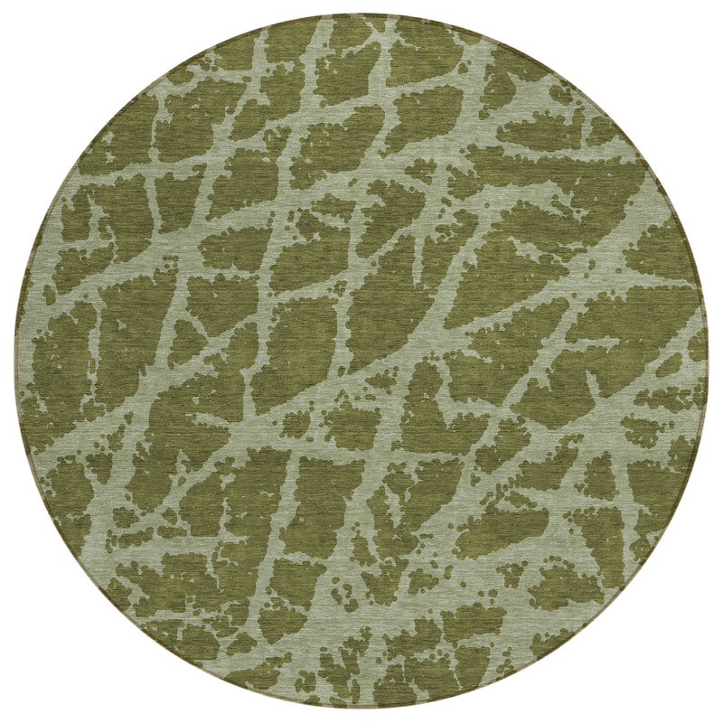 Tapis extérieur rond rond 8 po