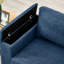 5 places moderne en tissu bleu, accoudoir carré avec porte-gobelet et rangement sous le siège, siège à ressorts spongieux confortable à haute densité rembourré 2 + 3 pour la maison, housses de coussin rembourrées amovibles-1061731550