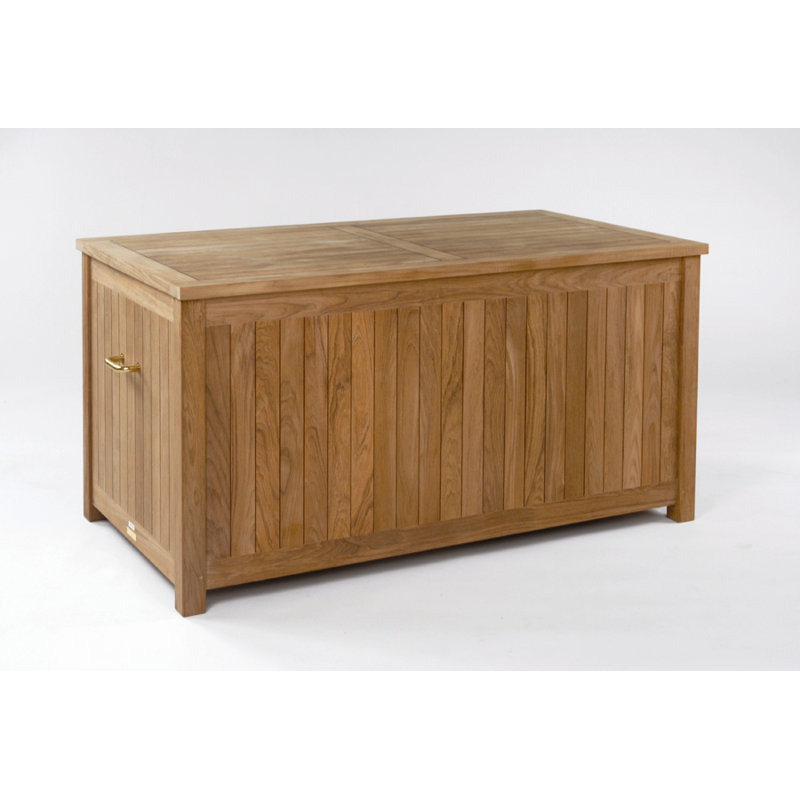 Teak Wood Deck Box, 29" H x 60" W