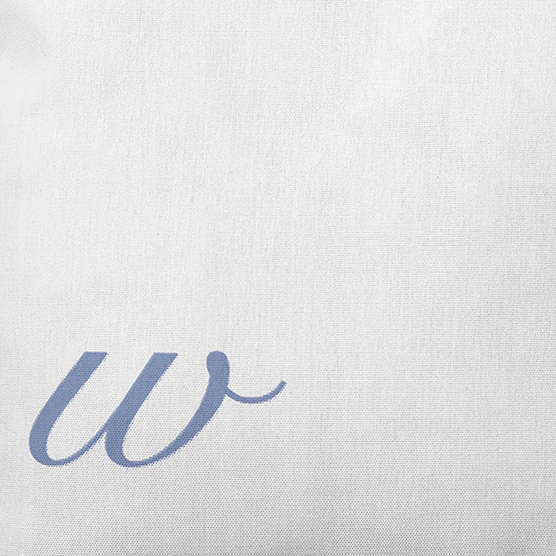 Monogram Design Collection Reversible Throw Pillow, 18"x18", Blue, W
