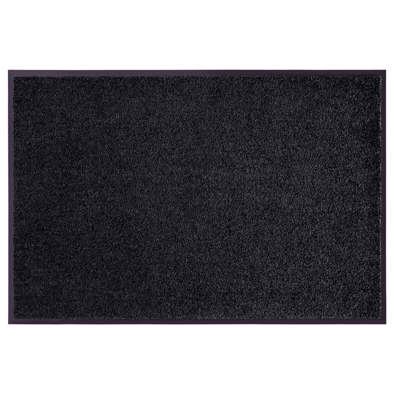 Wash & Clean Doormat, 40cm W x 60cm L, Black