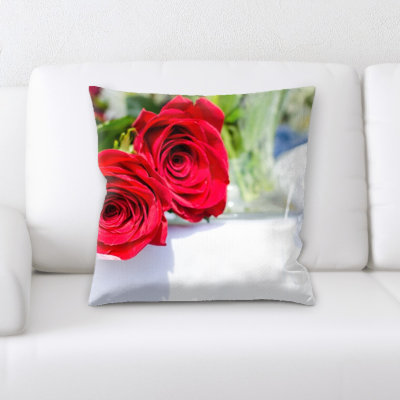 Housse et insert de coussin carré Perao Rose
