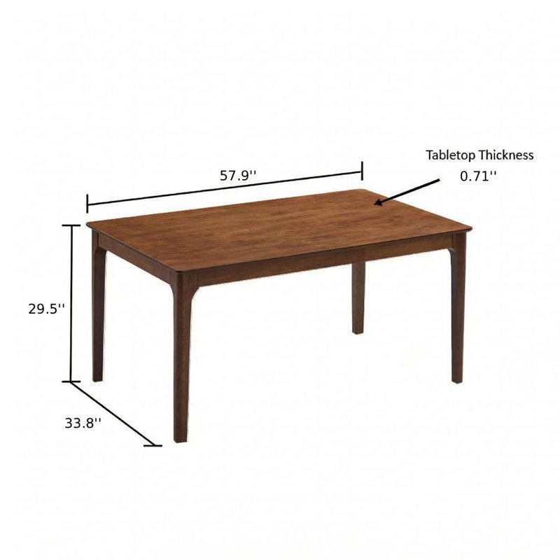 Ensemble de table de salle à manger ACTU-Wood, Noyer