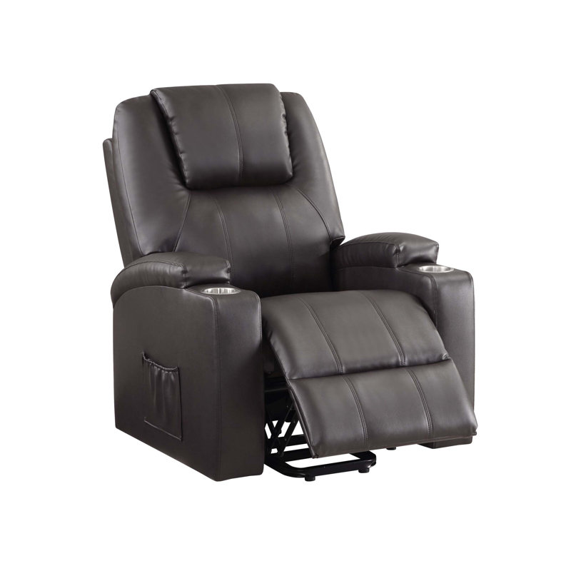 Power Recliner Chair Swivel, Boucle Upholstered 360 Degree Swivel Recliner With Gold 5 Star Base, Light Green, Ergonomic And Comfortable
