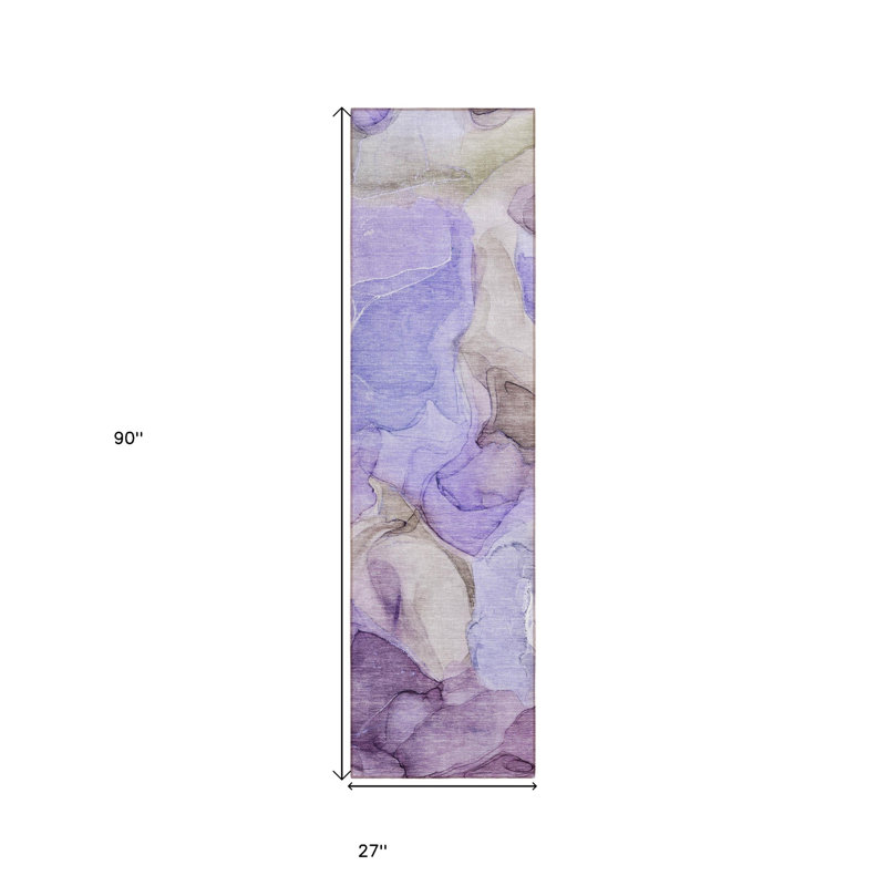 Tapis de couloir intérieur et extérieur gris 8 pi