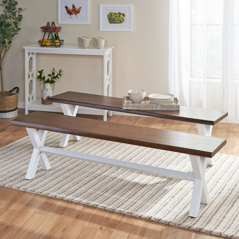 Banc en bois, Chêne foncé