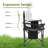 Oversized Camping Folding Chair, Heavy Duty Support 450 LBS Steel Frame Collapsible Padded Arm Chair With Cup Holder Quad Lumbar Back, Portable For Outdoor