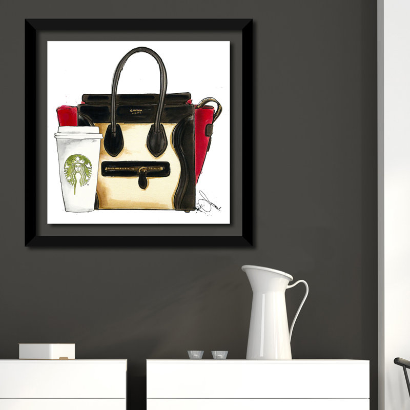 «My New Bag», impression sur toile, H 25,5 po x l 25,5 po x P 1 po, Cadre noir