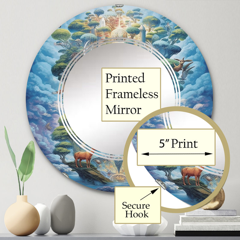 Miroir mural Piedmonte, 24 po x 24 po