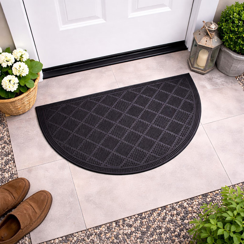 Tapis d'extérieur demi-rond 24 x 16 Drew
