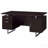 Cappuccino 2-Drawer Floating Top Office Desk