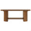 Table basse 45,27 "à 2 niveaux avec tablette de rangement