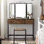 Elodie Dressing Table with Mirror-2105549107