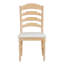 Chaises de salle à manger rembourrées 4 pièces avec dossier dentelé, TopMAX