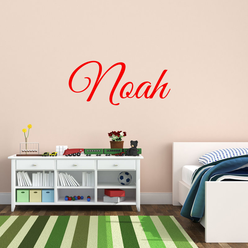 Lettres décoratives personnalisées Woodbine, monogrammes et noms, H 8 po x l 30 po, Oui, Rouge