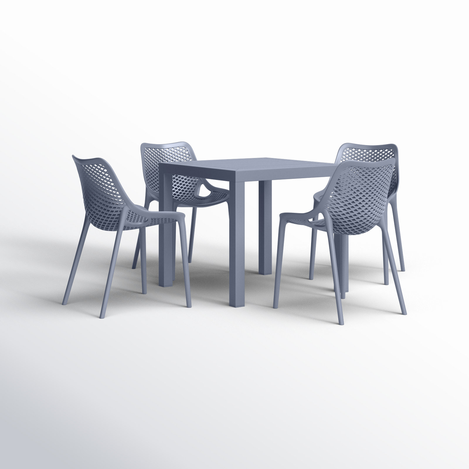 Asherton 32" Patio Dining Set, Dark Gray