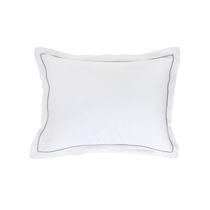 Sheena Duvet Cover, White/Ocean, Twin Duvet Cover +  1 Standard Sham