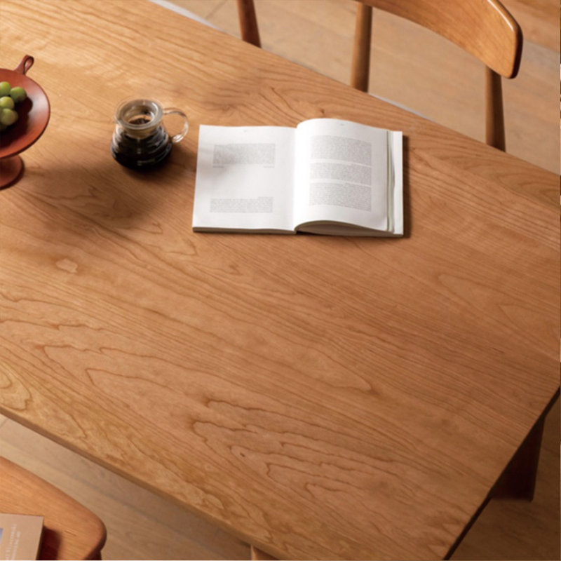 Table de salle à manger en bois massif avec confort et qualité, H 29,92 po x L 55,11 po x l 33,46 po