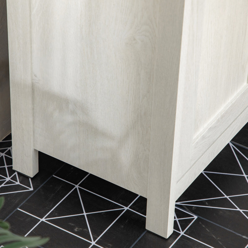 Commode de plancher sous le lavabo, tablette réglable, armoire à portes doubles, debout, lavabo, matériaux