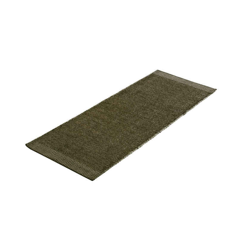 Moss Green Rombo Rug, Runner 2'4" x 6'5"